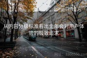 从内容分级标准看出金年会对用户体验的极致追求