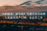 独家解读：金年会如何通过会员续费方案赢得用户口碑，金会员三年