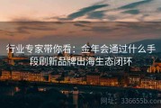 行业专家带你看：金年会通过什么手段刷新品牌出海生态闭环