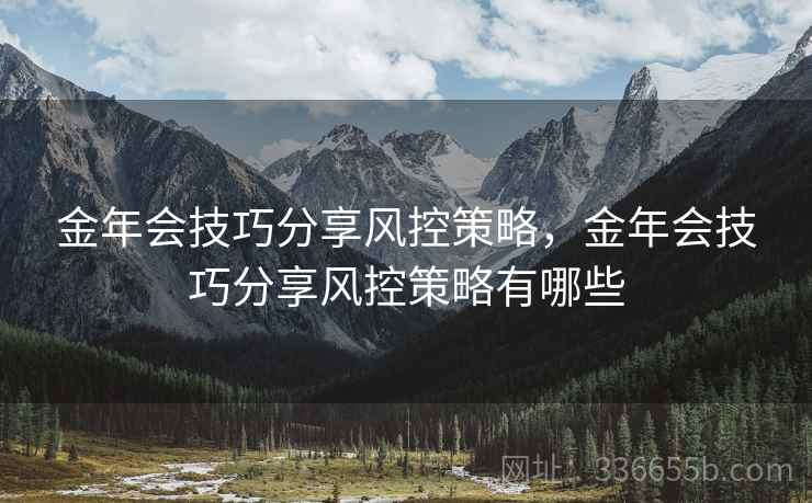 金年会技巧分享风控策略，金年会技巧分享风控策略有哪些