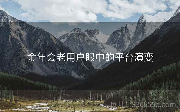 金年会老用户眼中的平台演变