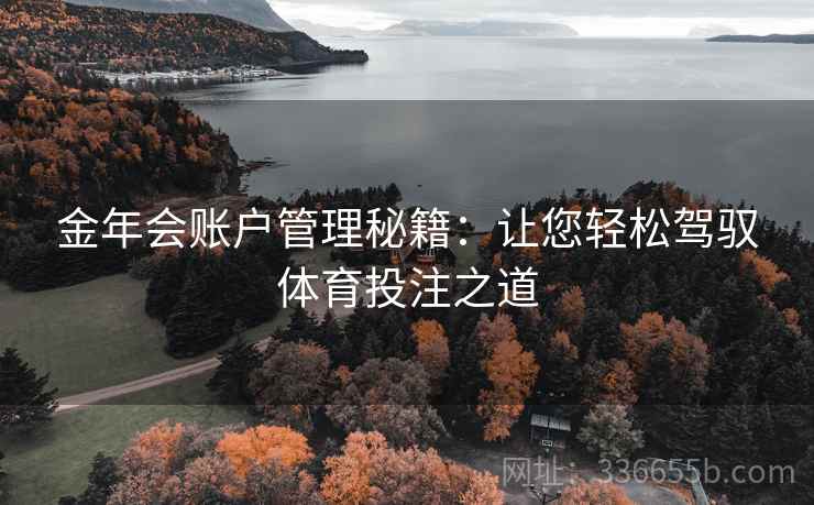 金年会账户管理秘籍：让您轻松驾驭体育投注之道