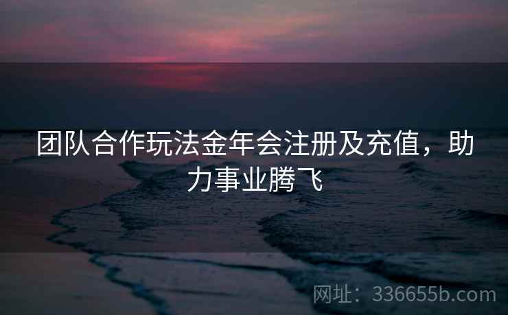 团队合作玩法金年会注册及充值，助力事业腾飞