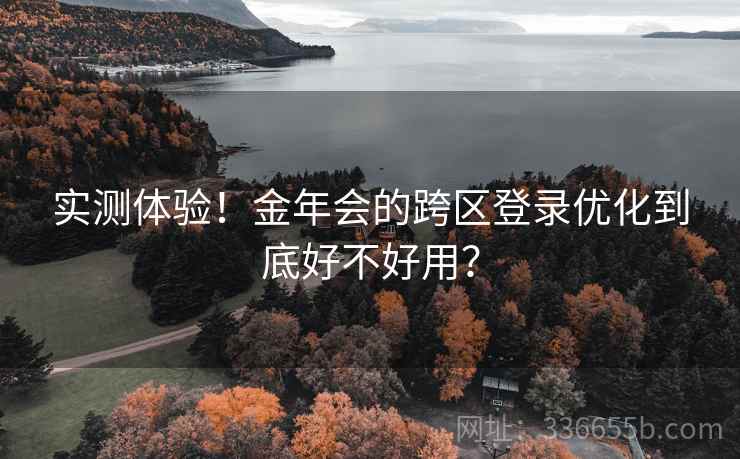 实测体验！金年会的跨区登录优化到底好不好用？