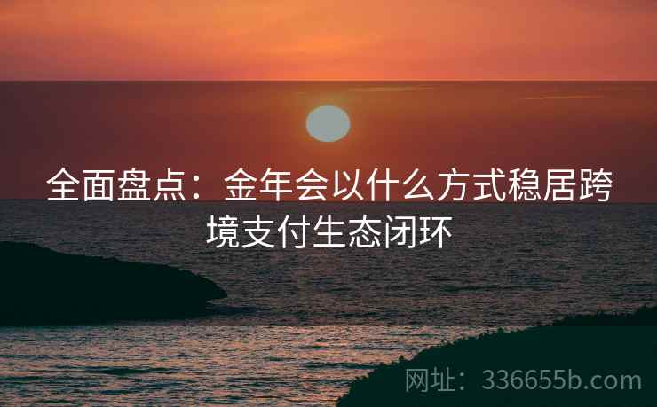全面盘点：金年会以什么方式稳居跨境支付生态闭环