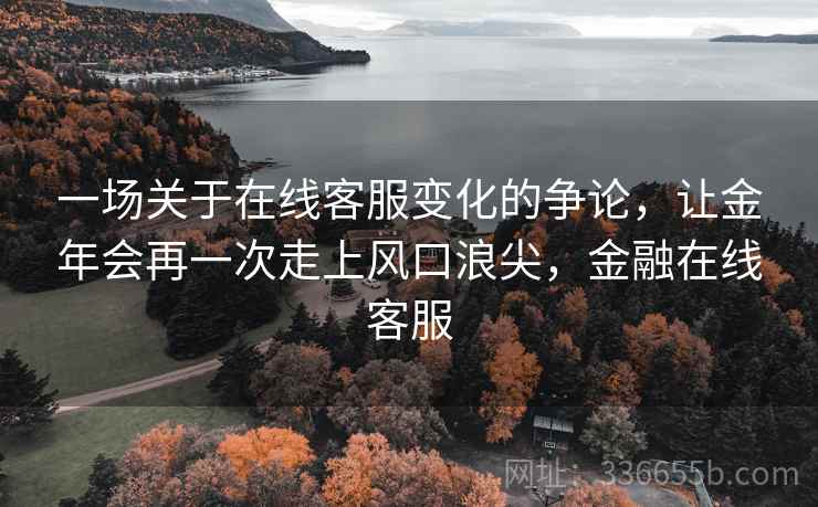 一场关于在线客服变化的争论，让金年会再一次走上风口浪尖，金融在线客服